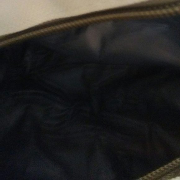 Nylon, insulated small ladies golfer pouch/tote - cream/tan - Picture 5 of 6